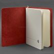 Шкіряний блокнот софт-бук 8.0 (червоний), шкіра Krast