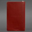 Шкіряний блокнот софт-бук 8.0 (червоний), шкіра Krast