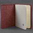 Шкіряний блокнот софт-бук 8.0 (бордовий), шкіра Krast