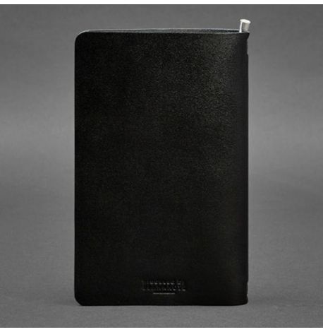Кожаный блокнот cофт-бук 8.0 (угольно-черный)