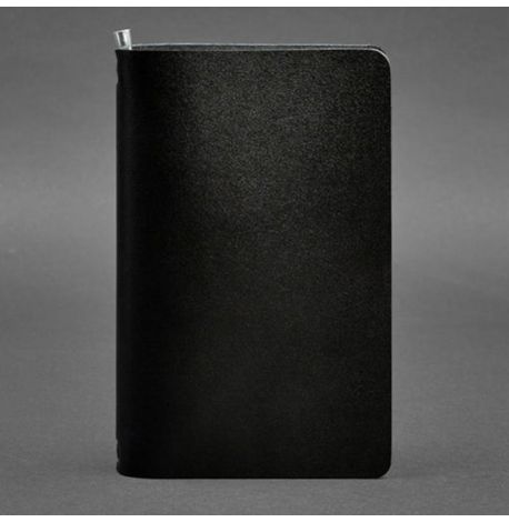 Кожаный блокнот cофт-бук 8.0 (угольно-черный)