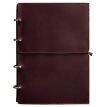 Шкіряний блокнот cофт-бук 9.0 A4 у м'якій обкладинці (бордовий) шкіра Crazy Horse