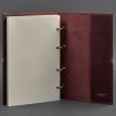 Шкіряний блокнот cофт-бук 9.0 A4 у м'якій обкладинці (бордовий) шкіра Crazy Horse