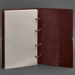 Кожаный блокнот cофт-бук 9.0 в мягкой обложке (бордовый) кожа Krast