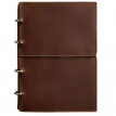 Кожаный блокнот cофт-бук 9.0 в мягкой обложке (светло-коричневый)