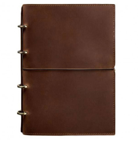 Кожаный блокнот cофт-бук 9.0 в мягкой обложке (светло-коричневый)