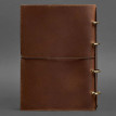 Кожаный блокнот cофт-бук 9.0 в мягкой обложке (светло-коричневый)