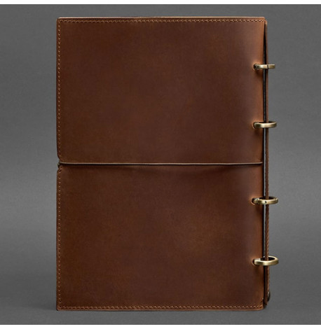 Кожаный блокнот cофт-бук 9.0 в мягкой обложке (светло-коричневый)