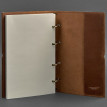 Кожаный блокнот cофт-бук 9.0 в мягкой обложке (светло-коричневый)