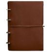 Шкіряний блокнот cофт-бук 9.0 A4 в м'якій обкладинці (світло-коричневий) шкіра Krast