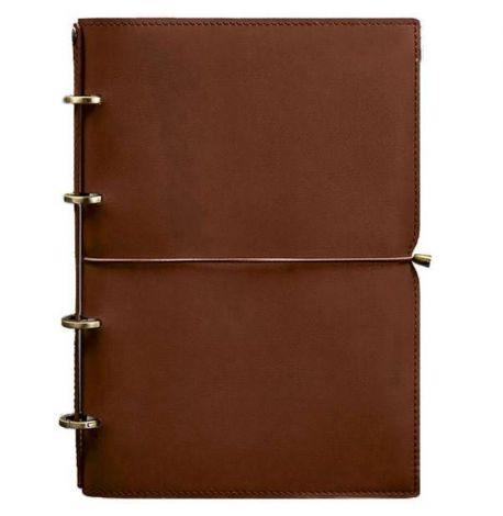 Шкіряний блокнот cофт-бук 9.0 A4 в м'якій обкладинці (світло-коричневий) шкіра Krast