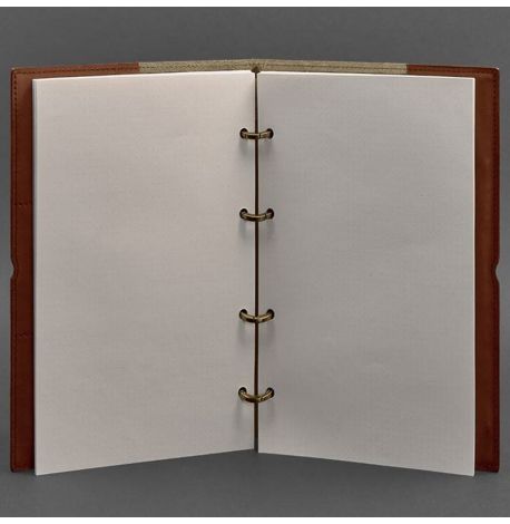 Шкіряний блокнот cофт-бук 9.0 A4 в м'якій обкладинці (світло-коричневий) шкіра Krast