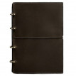 Шкіряний блокнот cофт-бук 9.0 у м'якій обкладинці (темно-коричневий)