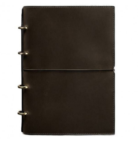 Шкіряний блокнот cофт-бук 9.0 у м'якій обкладинці (темно-коричневий)
