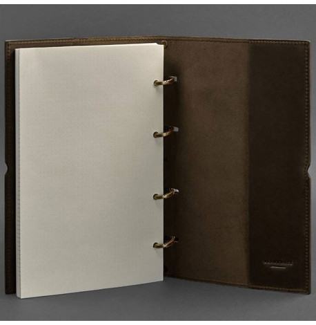 Шкіряний блокнот cофт-бук 9.0 у м'якій обкладинці (темно-коричневий)