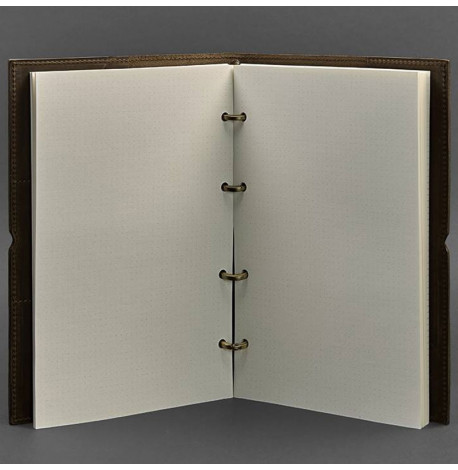 Шкіряний блокнот cофт-бук 9.0 у м'якій обкладинці (темно-коричневий)