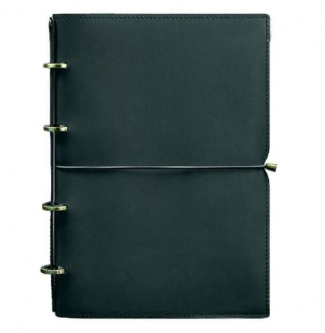 Кожаный блокнот cофт-бук 9.0 в мягкой обложке (зеленый) кожа Krast