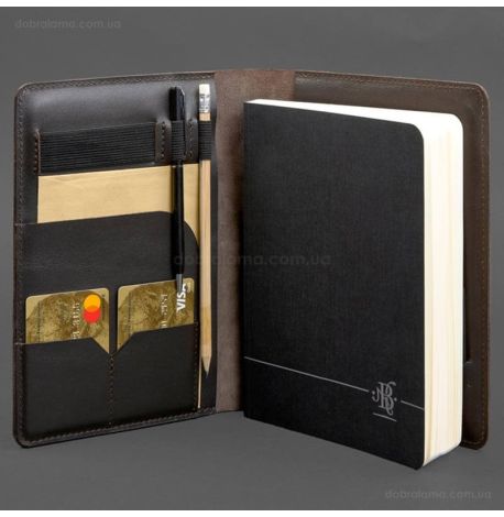 Шкіряний блокнот софт-бук А5 9.4 (темно-коричневий)