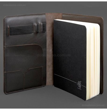 Шкіряний блокнот софт-бук А5 9.4 (темно-коричневий)