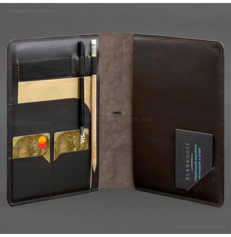 Шкіряний блокнот софт-бук А5 9.4 (темно-коричневий)