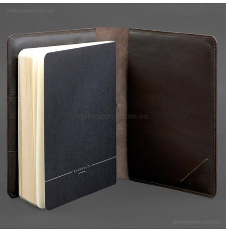 Шкіряний блокнот софт-бук А5 9.4 (темно-коричневий)