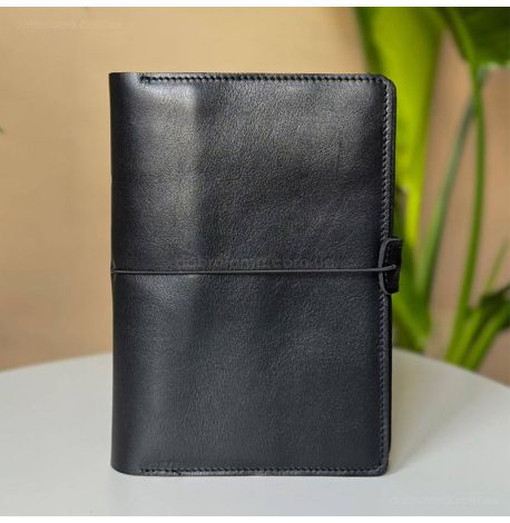 Кожаный блокнот софт-бук А5 9.4 (черный)