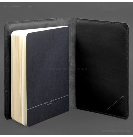 Кожаный блокнот софт-бук А5 9.4 (черный)
