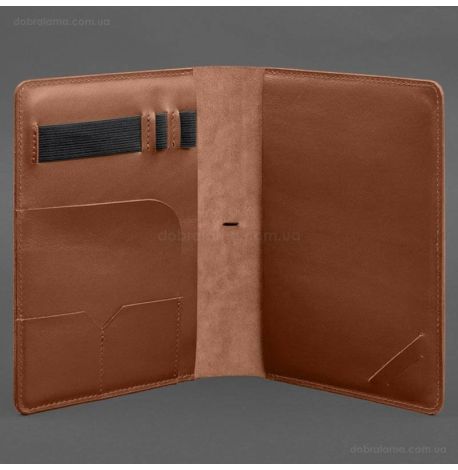 Кожаный блокнот софт-бук А5 9.4 (светло-коричневый)