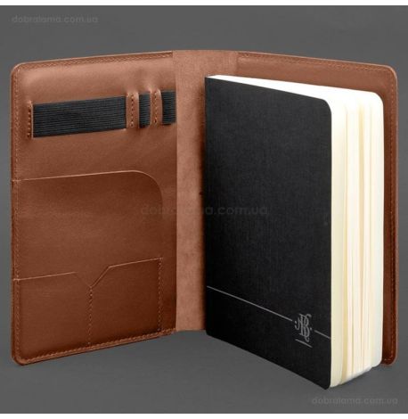 Кожаный блокнот софт-бук А5 9.4 (светло-коричневый)