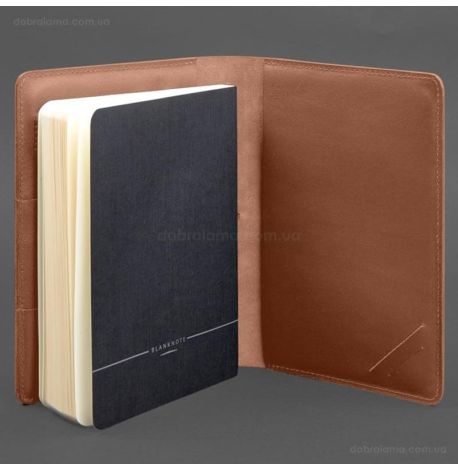 Кожаный блокнот софт-бук А5 9.4 (светло-коричневый)