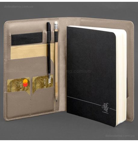 Кожаный блокнот софт-бук А5 9.4 (светло-бежевый)