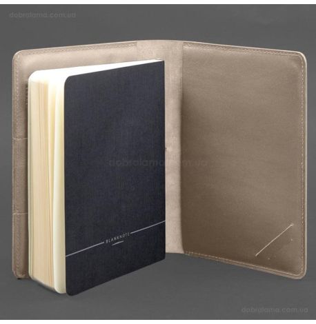 Кожаный блокнот софт-бук А5 9.4 (светло-бежевый)