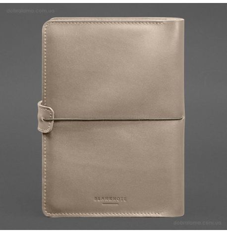 Кожаный блокнот софт-бук А5 9.4 (светло-бежевый)