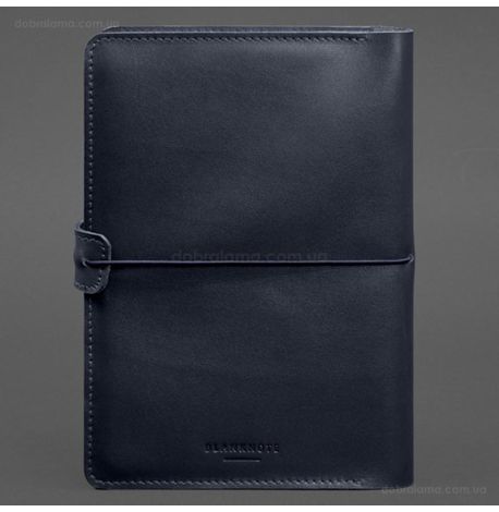Шкіряний блокнот софт-бук А5 9.4 (темно-синій)