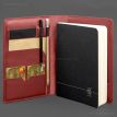 Кожаный блокнот софт-бук А5 9.4 (красный)