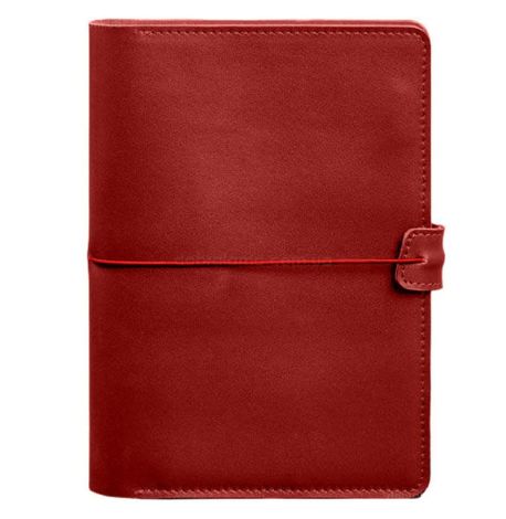 Кожаный блокнот софт-бук А5 9.4 (красный)
