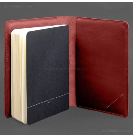 Кожаный блокнот софт-бук А5 9.4 (красный)