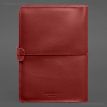 Кожаный блокнот софт-бук А5 9.4 (красный)