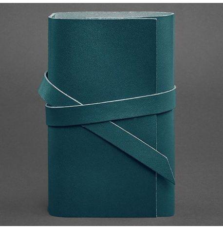 Шкіряний блокнот софт-бук 1.0 (зелений) шкіра Krast