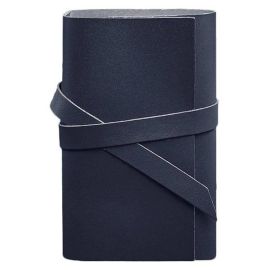 Кожаный блокнот софт-бук 1.0 (темно-синий) кожа Krast