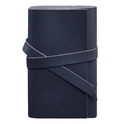 Шкіряний блокнот софт-бук 1.0 (темно-синій) шкіра Krast