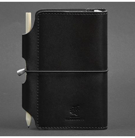 Шкіряний блокнот софт-бук 3.0 (чорний)