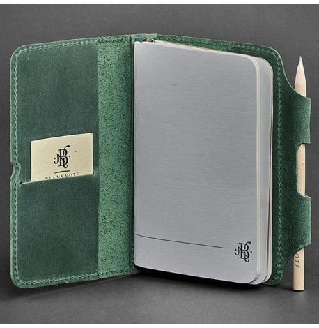 Кожаный блокнот софт-бук 3.0 (зеленый)