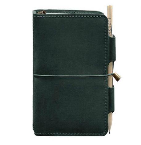 Кожаный блокнот софт-бук 3.0 (зеленый)