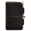 Кожаный блокнот софт-бук 3.0 (темно-коричневый) кожа Crazy Horse