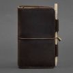 Кожаный блокнот софт-бук 3.0 (темно-коричневый) кожа Crazy Horse