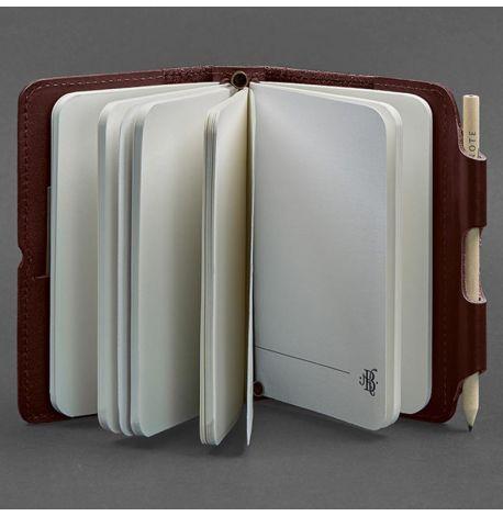 Кожаный блокнот софт-бук 3.0 (бордовый)