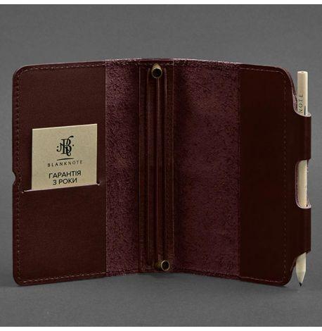 Кожаный блокнот софт-бук 3.0 (бордовый)