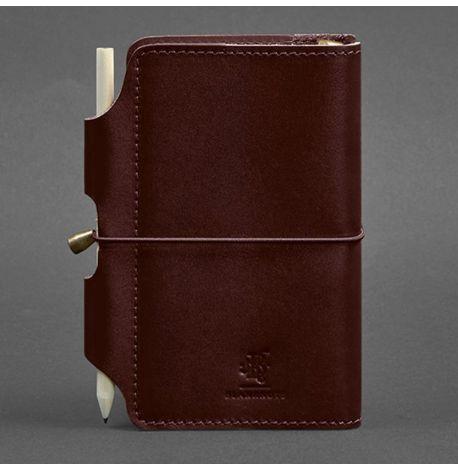 Кожаный блокнот софт-бук 3.0 (бордовый)
