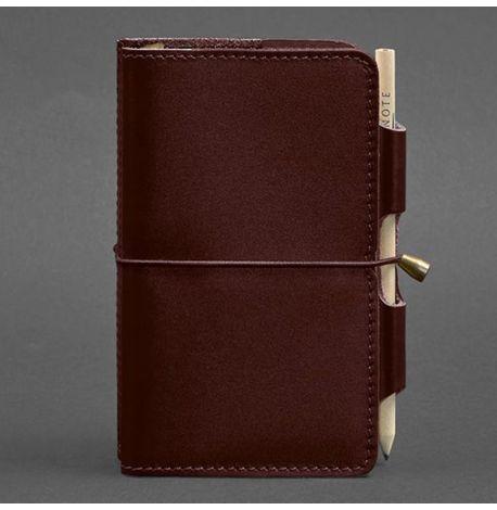 Кожаный блокнот софт-бук 3.0 (бордовый)
